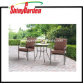 Amazon 3 PCS Piece KD All Weather Square - Juego de muebles Bistro para exteriores, patio